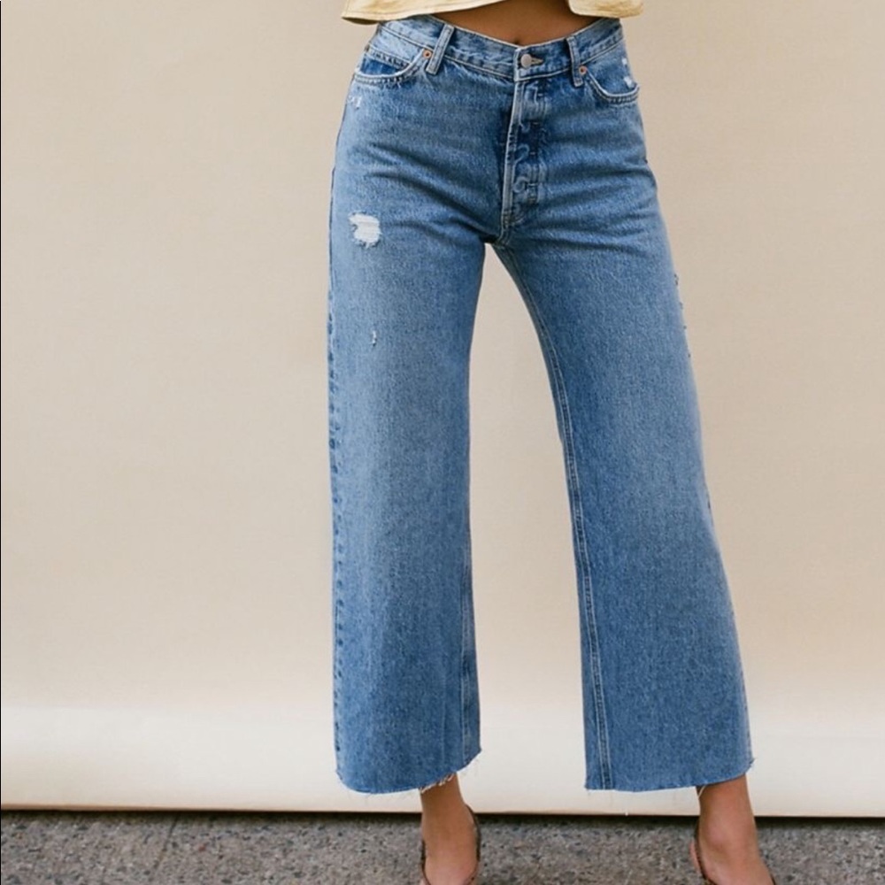 BDG Premium Vintage High Waisted Wide Leg Jean